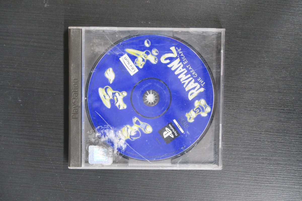 Jeu Rayman Rush Pour PS1 - Bon état, Sans Jaquette Avant, Version Française