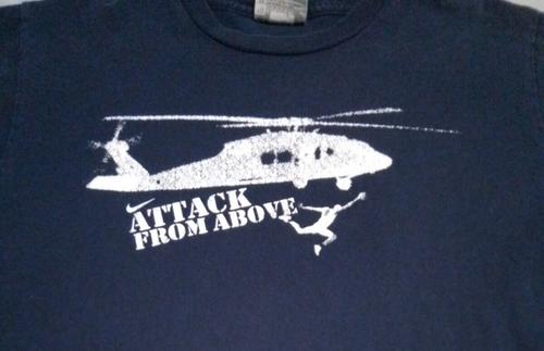 Nike Youth Blue “Baller” Short Sleeve Helicopter Shirt Size Large Skyjump 14-15 - Picture 5 of 10