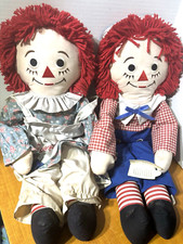 Raggedy Ann and Andy By Applause Multicolor Outfits Vintage