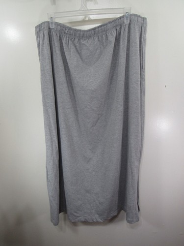 NWT Women Cozee Corner Skirt Size 4X Gray Elastic Drawstring Waist Pockets - Picture 3 of 3