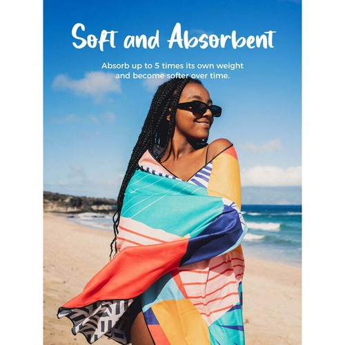 NEW! OCOOPA Microfiber Beach Towel Fast Drying Oversize Ocean Sand Free Outdoor - Picture 74 of 103