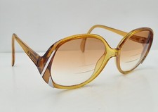 Vintage Viennaline 3052 Honey Brown Oval Sunglasses Austria FRAMES ONLY