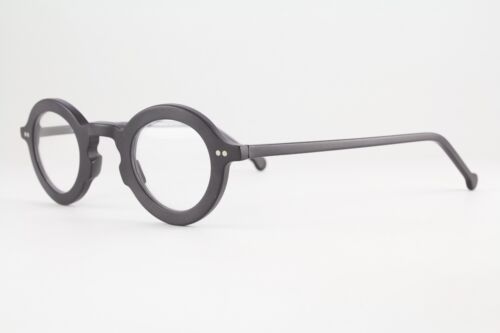 Raro Auténtico LA Eyeworks CLEMET 101M 35mm Negro Mate Monturas de Gafas Italia - Imagen 2 de 6