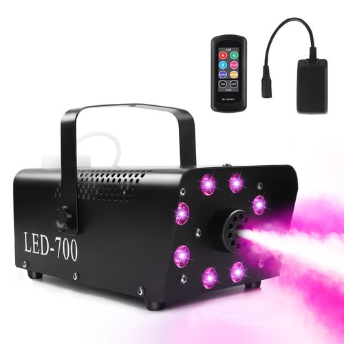 700W Fog RGB 3in1 8 LED DJ Smoke Machine Stage Show Decor w/ Wireless Remote US - Picture 1 of 7