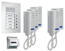TCS Türsprechanlage Set 5 Wohneinheiten 2-Draht Sprechanlage PPU05-EN/02 UP