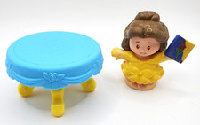 Fisher Price Little People Belle From Beauty and the Beast and Blue Castle Table