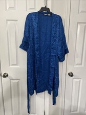 Vintage Victoria  s Secret Gold Label Sheer Floral Robe One Size Fits All RN54867
