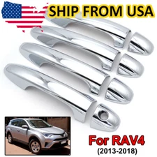 US Chrome Door Handle Cover Trim Catch Molding For Toyota Rav4 2013-2018 RAV-4