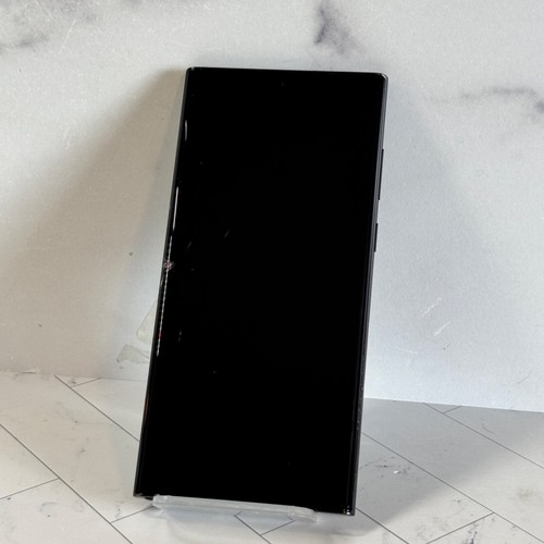 Cracked Screen LCD Samsung Galaxy S22 Ultra SM-S908U 512 GB Black Unlocked #H523 - Afbeelding 3 van 11