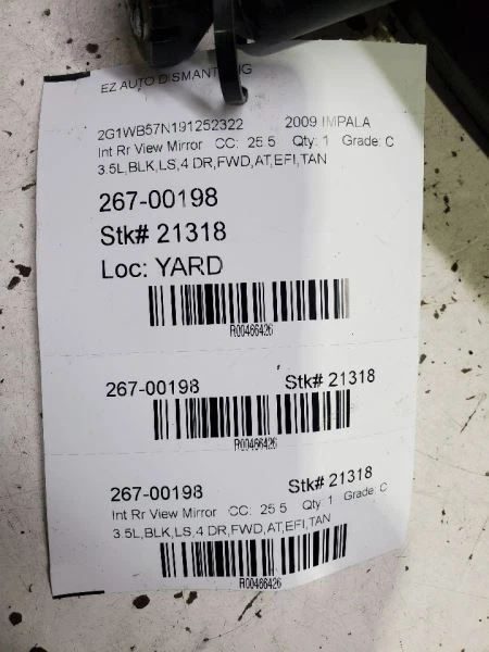 Espejo retrovisor Chevrolet Impala 2012-2016 con telemática Onstar, n.º de parte: 22905185 Foto 4 de 4