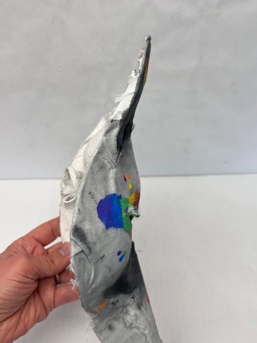 Therian Mask Handmade Rainbow Silver Fox for Dress Up cosplay Colorful T29 - Picture 14 of 20