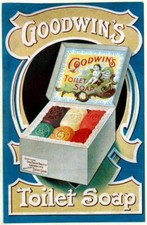 Vintage Goodwins Toliet Soap Ad Reproduction Print Advertising 17x12