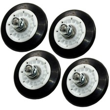 4-Pack Drum Support Roller for LG DLE DLEX DLG DLGX DLGY Series Dryers
