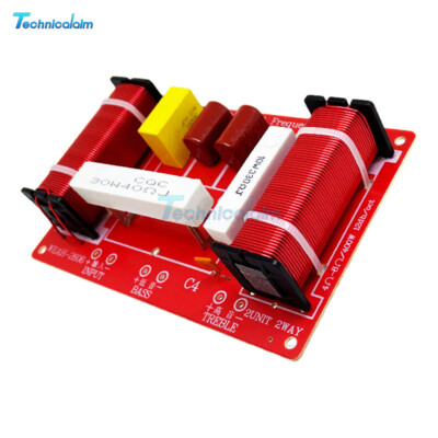 400W 2-Way Audio Speaker Modification Crossover Treble Bass Frequency Divider