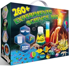 260 Experiments Science Kits for Kids, S.T.E.M Kit Magic Chemistry Physics Set,