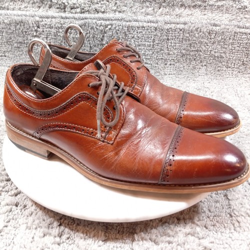 Oxford Derby Leather Dress Shoes Brown 