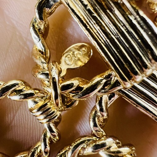 Vintage CIRO Necklace Bold Gold Plate Chunky Luxury Choker Wide Heavy 145gr 1343 - Picture 14 of 18