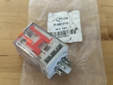 Yuco Ice Cube General Purpose 8-Pin Relay + Socket Amp YC-REP-2P10-1 24VAC 10Amp