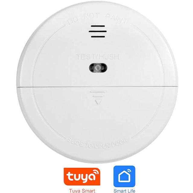 Rilevatore di Fumo Wireless sensore Controllo App Allarme Smart Life WI-Fi Tuya