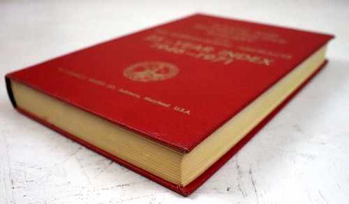 Plastic and Reconstructive Surgery 25yr Index 1946-1971 Hardcover - Picture 3 of 8