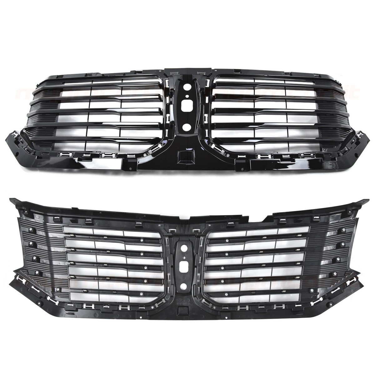 for 2015-2017 Lincoln Navigator Front Upper Grille Gloss Black