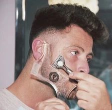 Men’s Beard Comb Beard Care Transparent Appearance Trimming Guide And Comb Tool