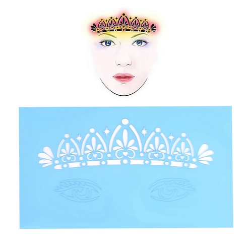7pcs/set Reusable Face Paint Stencil Body Painting Template Facial Makeup Tattoo - Picture 7 of 12