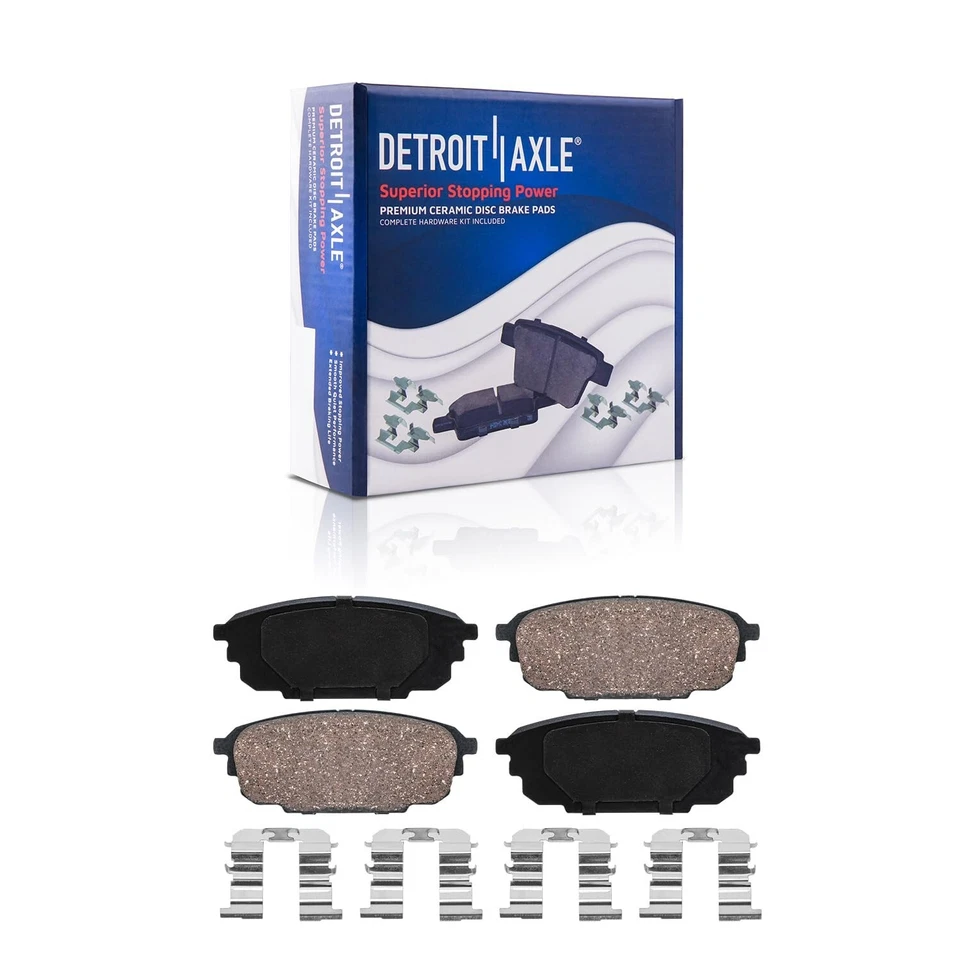 Front and Rear Ceramic Brake Pads for 2001 - 2003 Mazda Protege Protege5 - Image 4 of 4