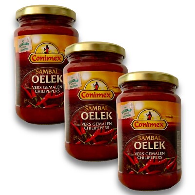 (18,32 EUR/kg) Conimex Sambal Oelek Multipack 3x 200g