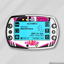 HAASE STYLE GEL STICKER FOR ALFANO 6 LAP TIMER - KARTING