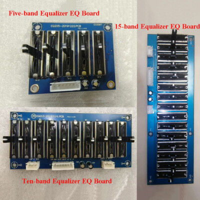 Dual Power Stereo 5/10/15-Segment Band EQ Equalizer Adjust Audio Tone Board ±15V