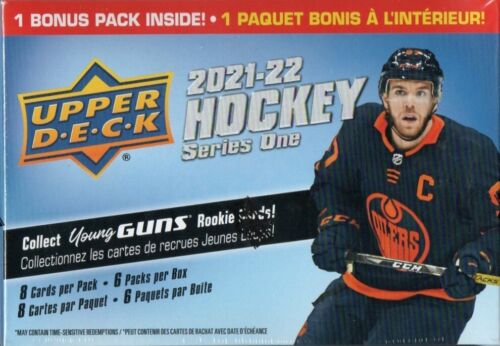 2021-22 Upper Deck Hockey Series One NHL Trading Cards Blaster Box - Picture 2 of 6