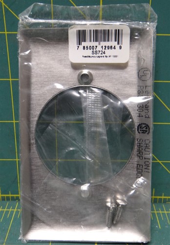 Pass and Seymour Legrand SS724 S.S. Power Outlet Receptacle Opening One Gang - Picture 2 of 2