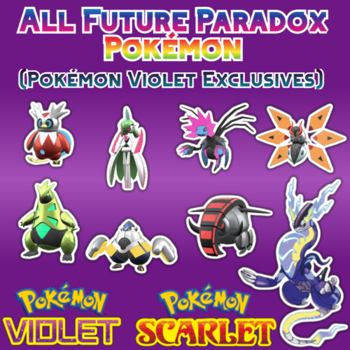 Todos os Pokemons exclusivos de Pokemon Scarlet & Violet