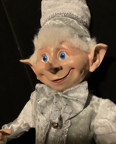 NEW CHRISTMAS PIXIE ELF 36" DECORATIVE WIREFRAME DOLL "JACK FROST” - Picture 3 of 6