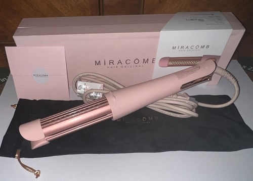 MIRACOMB Cool Air Curler Titanium Curling Wand 2-in-1 Hair Flat Iron 1” Styler - Imagen 3 de 3