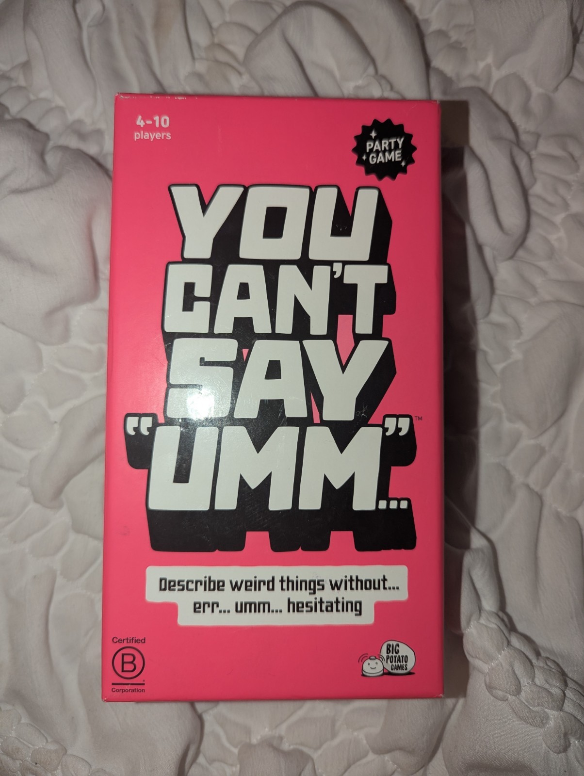 You Can’t Say Umm Party Game Big Potato Games Complete
