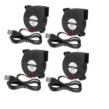 4PCS 5015 USB 5V Blower Cooling Fan 50mm x 50mm x 15mm 5V Oil Bearings 5V USB