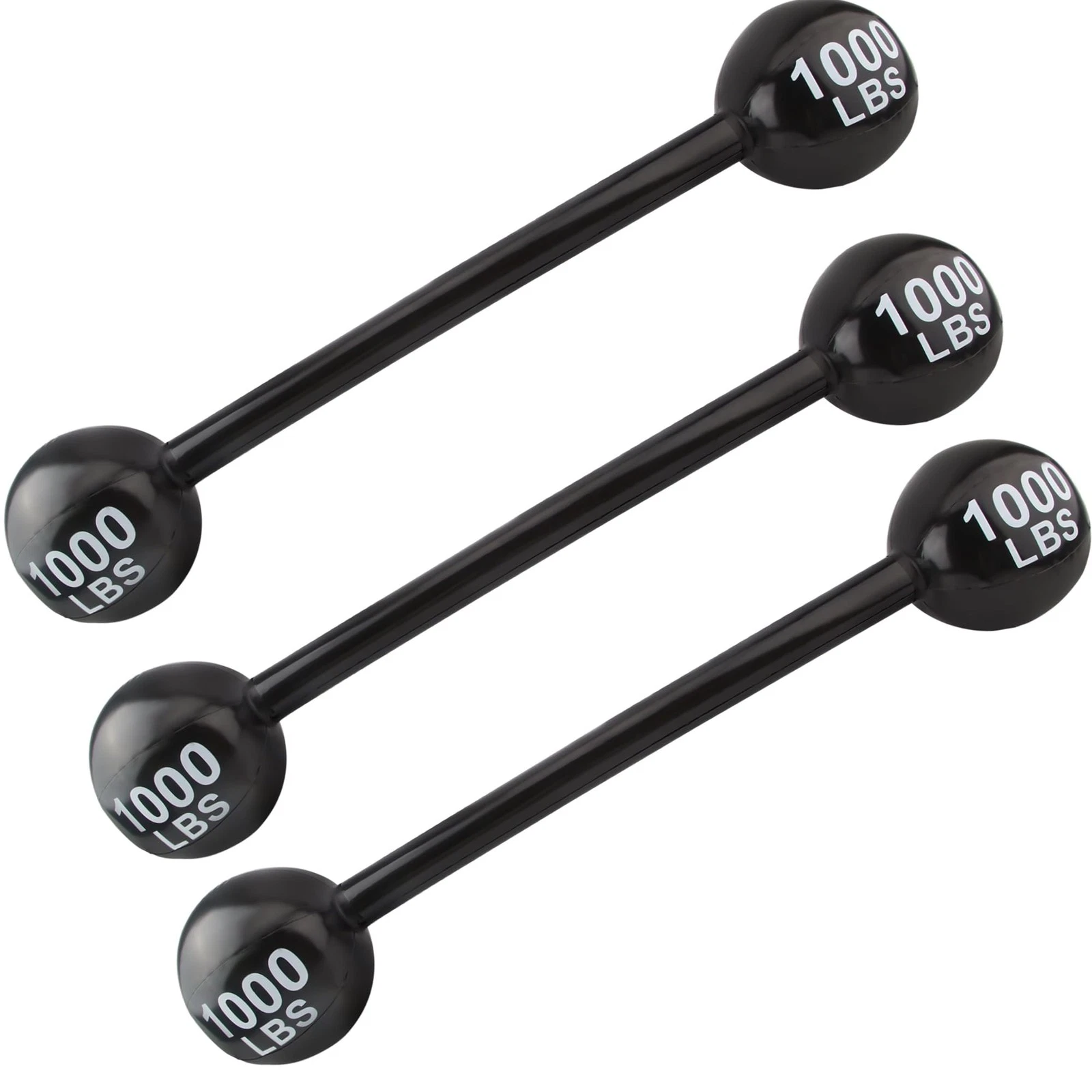 3 Pack Inflatable Dumbbell Inflatable Barbell Giant Inflatable Dumbbell Prop ...