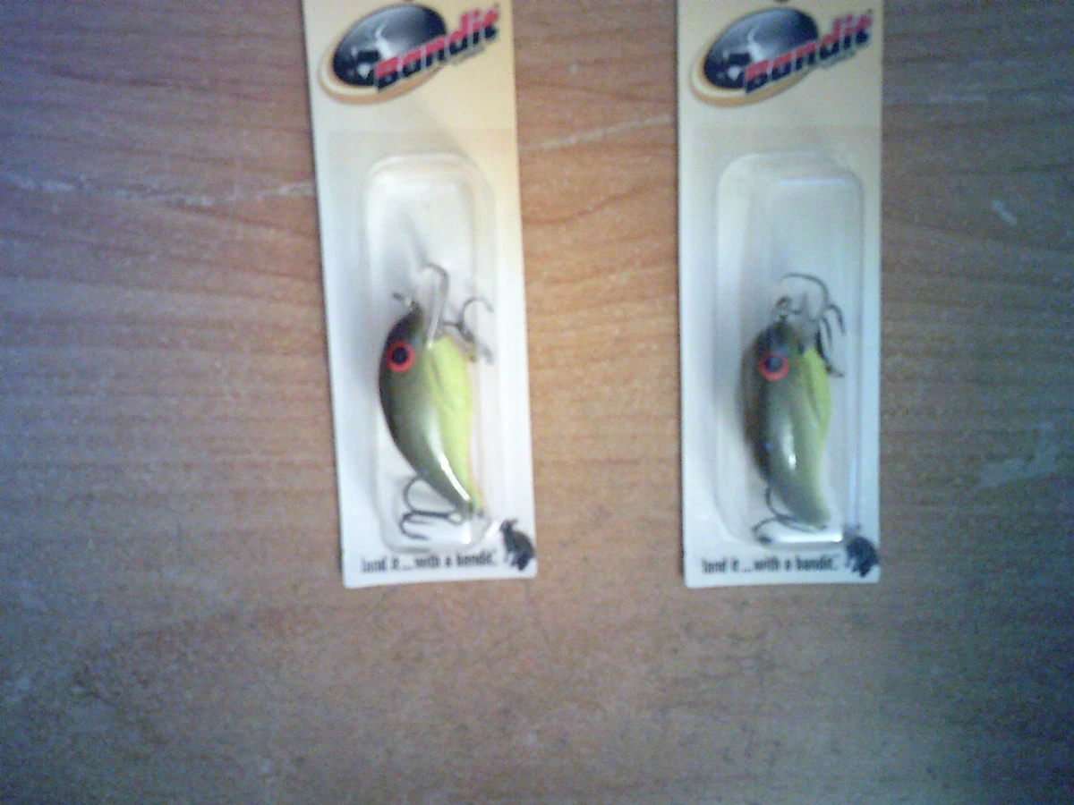 Vintage Bandit FootLoose Crankbait FL98 - Chartreuse Violet Sparkle, 2", 1/4oz
