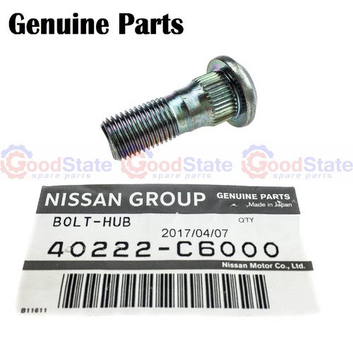 GENUINE Nissan Patrol GQ Y60 GU Y61 MQ Ford Maverick Front Wheel Stud Set of 6 - Picture 2 of 4