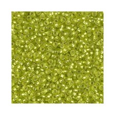 Miyuki Seed Beads 90014F/11-14F 11/0 Silver-Lined Chartreuse Frosted 24g