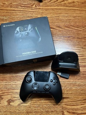 Manba One Wireless USB Controller LED Screen Remappable Buttons Hall-Effect
