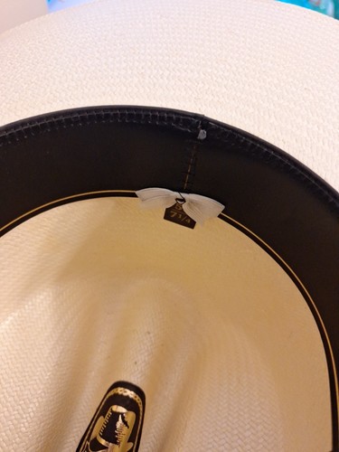 MHT 10x Master Hatter Of Texas Shangtung Paper Straw Cowboy Hat 7 1/4 . - Picture 7 of 8