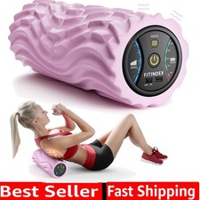 Vibrating Foam Roller for Back Pain, 5-Speed Foam Roller Muscle Massage, Exer...