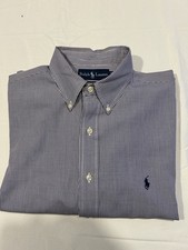 Ralph Lauren Yarmouth 17 Checkered 34/ 35 Men's Button Down Shirt