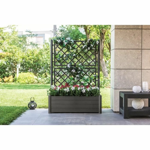 Planter Stefanplast Rectangular 100 x 43 x 142 cm Graphite - Imagen 2 de 2