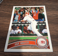 JAY BRUCE 2011 TOPPS BASEBALL CARD #191 CINCINNATI REDS (CLINCHING HOMERUN)