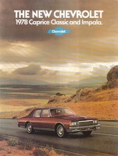 1978 Chevrolet Caprice Classic & Impala brochure