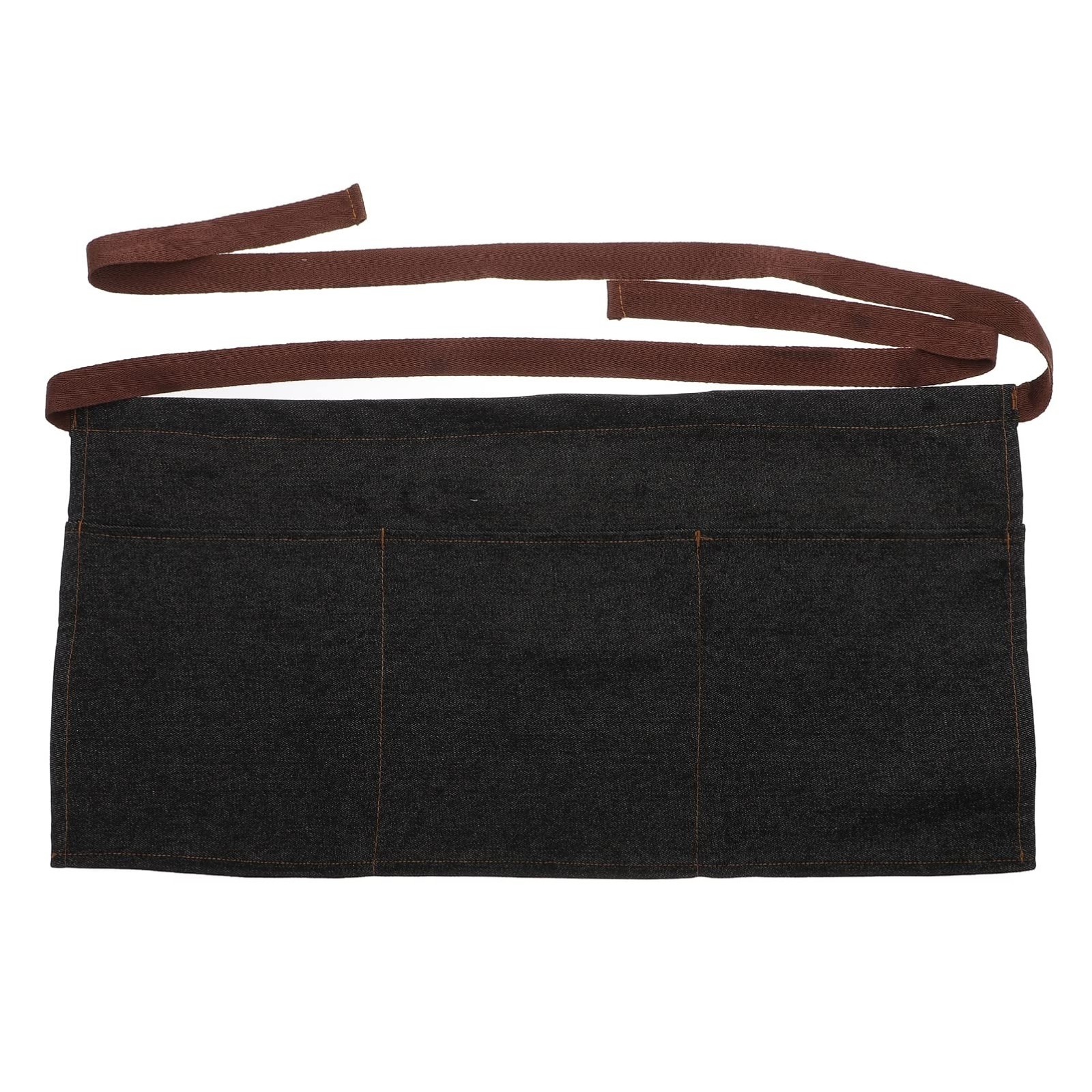 Toyvian Unisex Half Server Apron, Waitress Chef Short Denim Apron with 3 Pock...